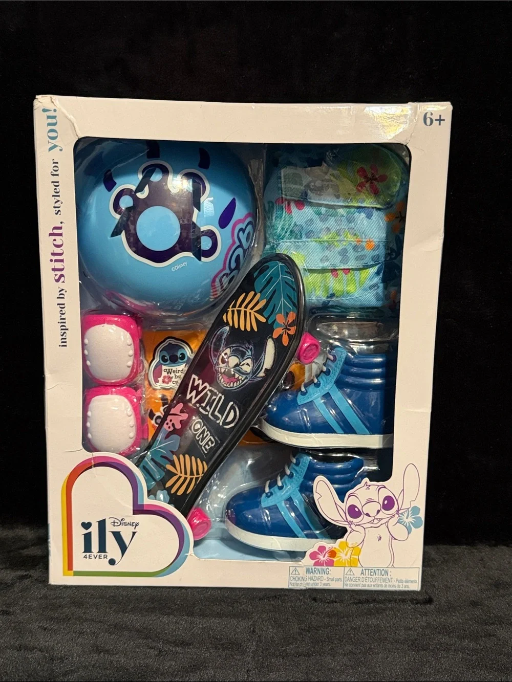 New Disney ILY 4ever Stitch Inspired Skateboard Accessory Pack For 18